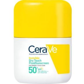 Invisible dry touch fluid sunscreen spf 50+ de Cerave