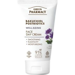 Bakuchiol y postbióticos crema facial de día de Green Pharmacy
cremas con bakuchiol